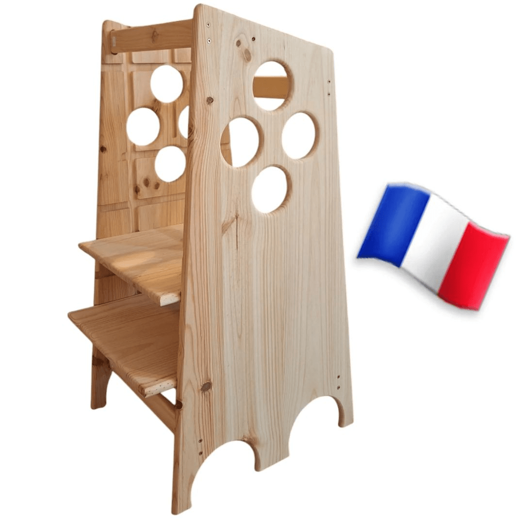 Tour Montessori France. Artisan créateur français je réalise des tours  d'apprentissage Montessori que je peux personnaliser